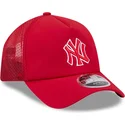 cappellino-trucker-rosso-con-logo-rosso-9forty-apex-batting-practice-dei-new-york-yankees-mlb-di-new-era