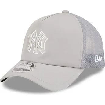 Czapka trucker szara z szarym logo 9FORTY APEX Batting Practice New York Yankees MLB New Era