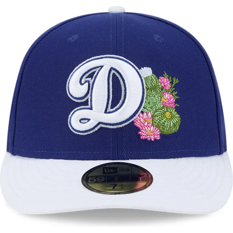 casquette-courbee-bleue-et-blanche-ajustee-59fifty-spring-training-los-angeles-dodgers-mlb-new-era