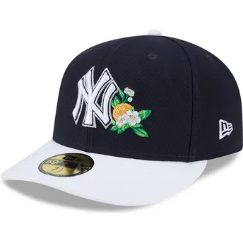 Böjd keps marinblå och vit justerad 59FIFTY Spring Training från New York Yankees MLB av New Era