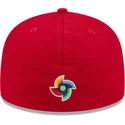 cappello-piatto-rosso-aderente-59fifty-canada-2026-world-baseball-classic-di-new-era