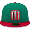 gron-fitted-59fifty-flad-kasket-mexico-2026-world-baseball-classic-fra-new-era