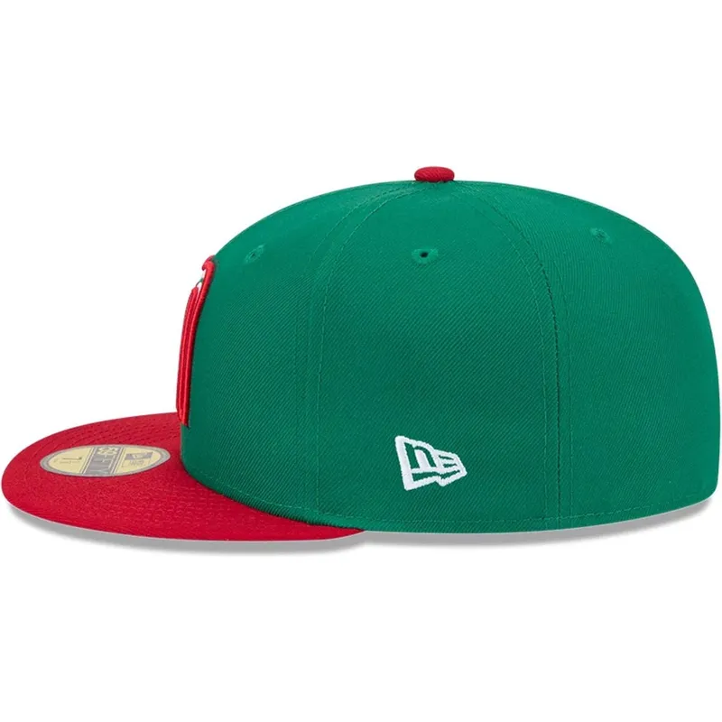 zielona-dopasowana-czapka-z-plaskim-daszkiem-59fifty-mexico-2026-world-baseball-classic-new-era