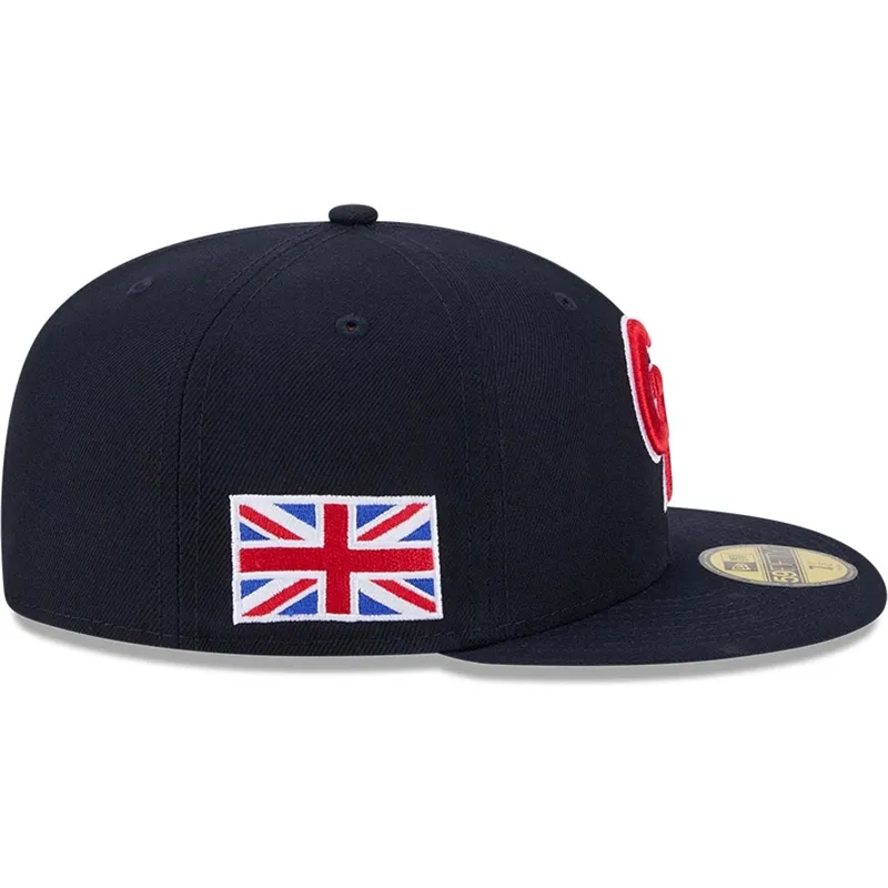 cappello-piatto-blu-navy-regolabile-59fifty-great-britain-2026-world-baseball-classic-di-new-era