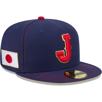 Granatowa dopasowana czapka z daszkiem 59FIFTY Japan 2026 World Baseball Classic New Era