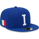 cappello-piatto-blu-regolabile-59fifty-italy-2026-world-baseball-classic-di-new-era
