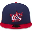 flad-kasket-marinebla-og-rod-tilpasset-59fifty-usa-2026-world-baseball-classic-fra-new-era