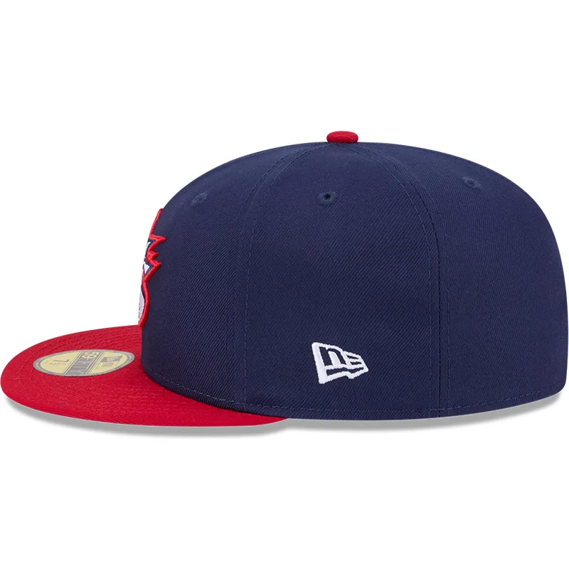 cappello-piatto-blu-marino-e-rosso-chiuso-59fifty-usa-2026-world-baseball-classic-di-new-era