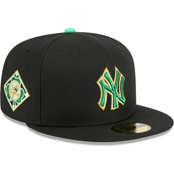 Sort fitted 59FIFTY kasket Saint Patrick's Day fra New York Yankees MLB af New Era