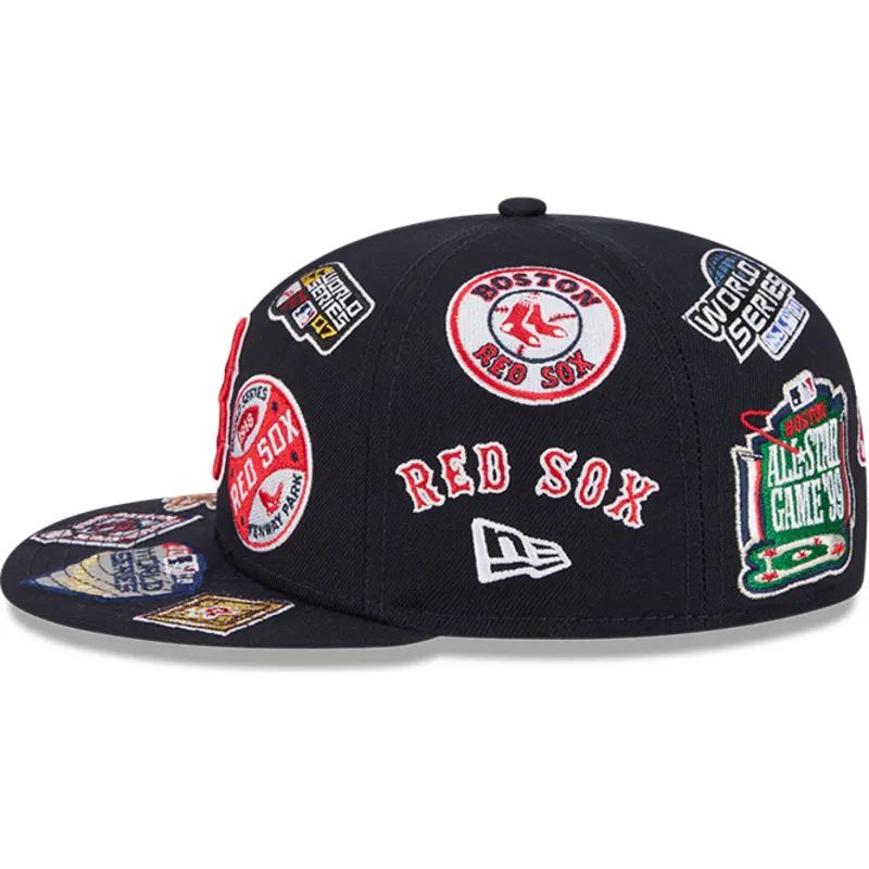cappello-piatto-blu-marino-chiuso-59fifty-all-over-dei-boston-red-sox-mlb-di-new-era