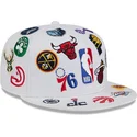 cappello-piatto-bianco-regolabile-59fifty-all-over-di-nba-di-new-era