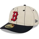 buet-beige-fitted-kasket-59fifty-retro-crown-linen-fra-boston-red-sox-mlb-fra-new-era