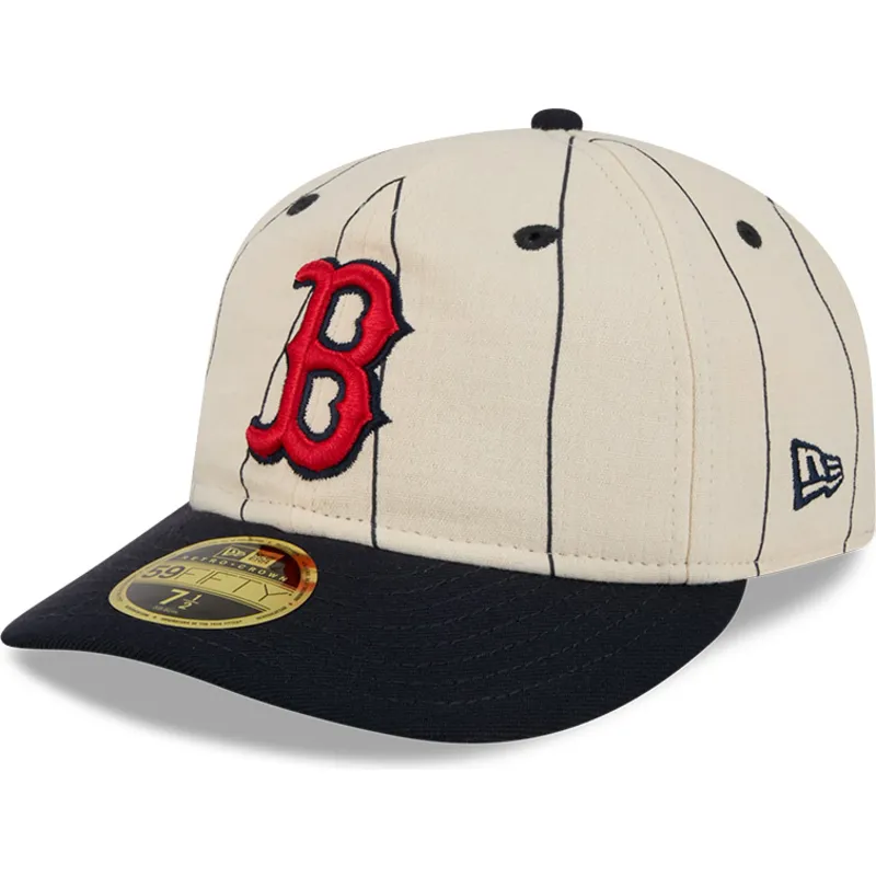 cappellino-curvo-beige-chiuso-59fifty-retro-crown-linen-dei-boston-red-sox-mlb-di-new-era