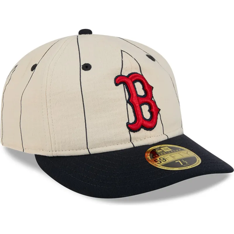 cappellino-curvo-beige-chiuso-59fifty-retro-crown-linen-dei-boston-red-sox-mlb-di-new-era