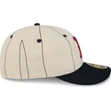 cappellino-curvo-beige-regolabile-59fifty-retro-crown-linen-dei-boston-red-sox-mlb-di-new-era
