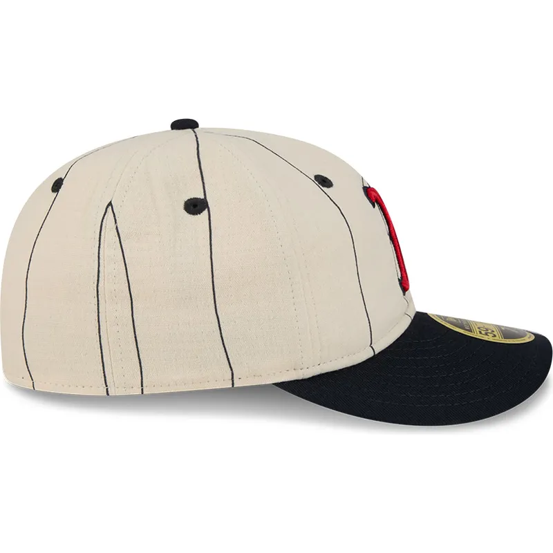 cappellino-curvo-beige-regolabile-59fifty-retro-crown-linen-dei-boston-red-sox-mlb-di-new-era