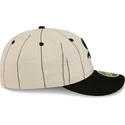 beige-justerbar-flad-kasket-59fifty-retro-crown-linen-fra-chicago-white-sox-mlb-fra-new-era