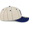 bezowa-dopasowana-czapka-z-zakrzywionym-daszkiem-59fifty-retro-crown-linen-los-angeles-dodgers-mlb-new-era