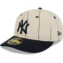 bojd-beige-justerad-keps-59fifty-retro-crown-linen-fran-new-york-yankees-mlb-av-new-era