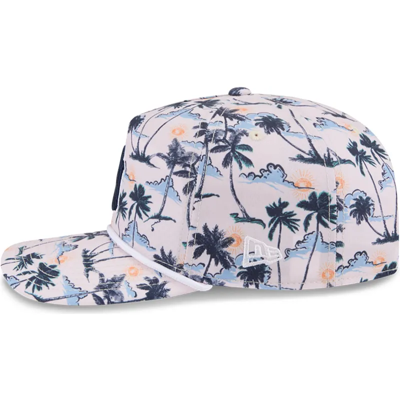buet-kasket-multifarvet-snapback-19twenty-printed-tropical-fra-new-york-yankees-mlb-fra-new-era