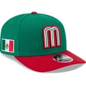 gron-og-rod-buet-kasket-snapback-9seventy-stretch-snap-mexico-2026-world-baseball-classic-fra-new-era