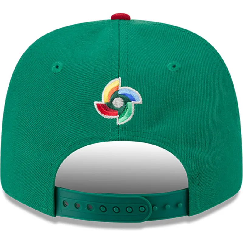 gron-og-rod-buet-kasket-snapback-9seventy-stretch-snap-mexico-2026-world-baseball-classic-fra-new-era