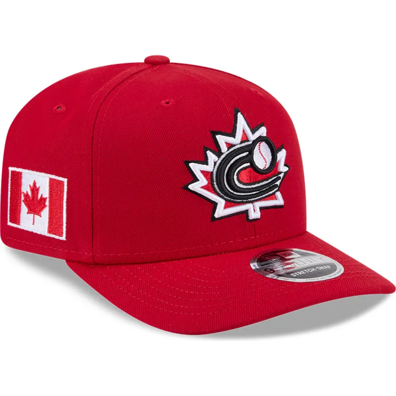 cappellino-curvo-rosso-snapback-9seventy-stretch-snap-canada-2026-world-baseball-classic-di-new-era