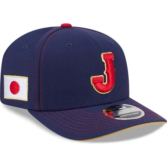 Gorra curva azul marino snapback 9SEVENTY Stretch Snap Japan 2026 World Baseball Classic de New Era