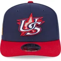 casquette-courbee-bleue-marine-et-rouge-snapback-9seventy-stretch-snap-usa-2026-world-baseball-classic-new-era