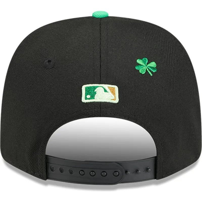 cappellino-curvo-nero-snapback-9seventy-stretch-snap-saint-patrick-s-day-dei-los-angeles-dodgers-mlb-di-new-era