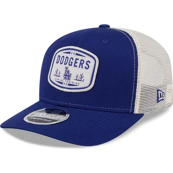 Cappellino trucker blu 9SEVENTY Stretch Snap Patch dei Los Angeles Dodgers MLB di New Era