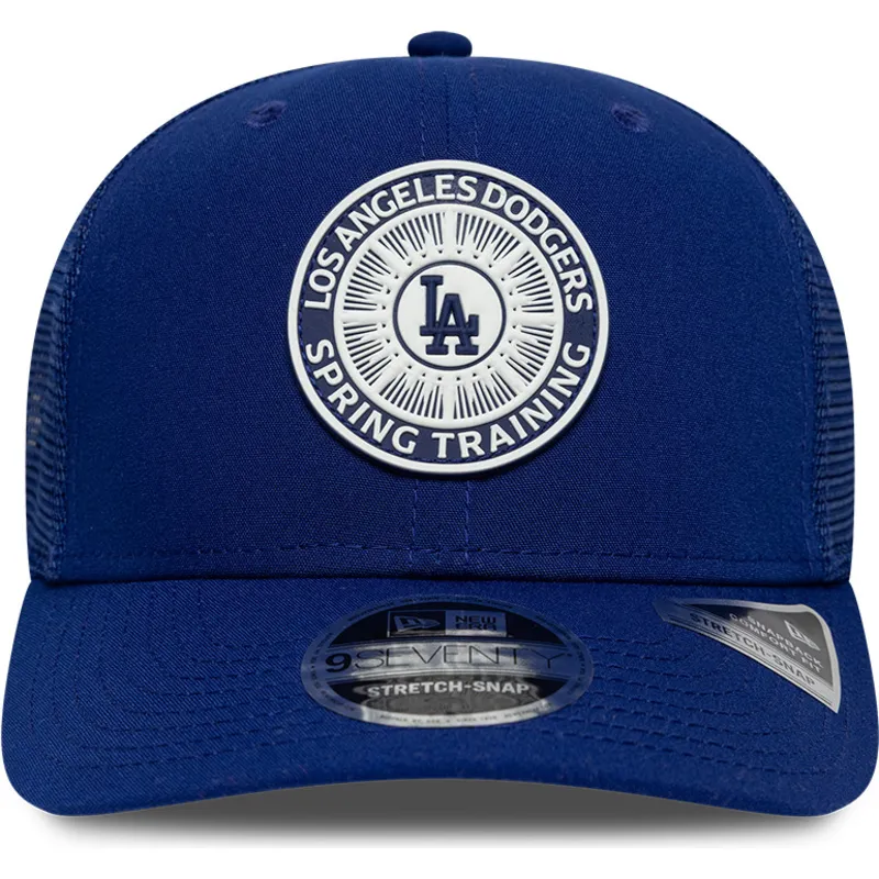 czapka-trucker-niebieska-9seventy-stretch-snap-circle-spring-training-los-angeles-dodgers-mlb-new-era