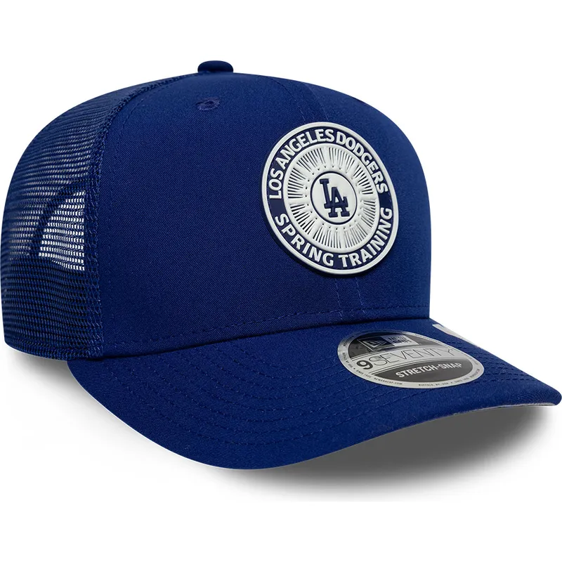 bla-trucker-kasket-9seventy-stretch-snap-circle-spring-training-fra-los-angeles-dodgers-mlb-fra-new-era