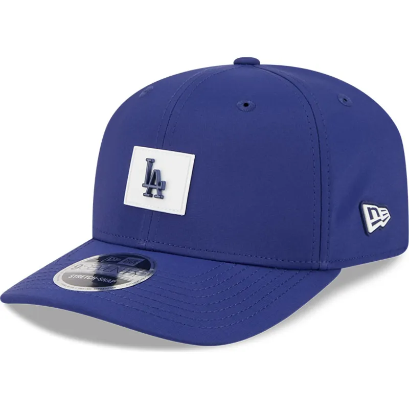 casquette-courbee-bleue-snapback-9seventy-stretch-snap-clubhouse-los-angeles-dodgers-mlb-new-era