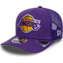 casquette-trucker-violette-9seventy-stretch-snap-eg-los-angeles-lakers-nba-new-era