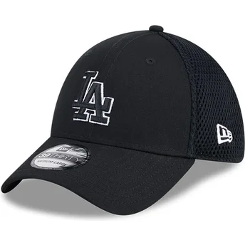 Gorra trucker negra ajustada con logo negro 39THIRTY Evergreen Neo de Los Angeles Dodgers MLB de New Era