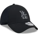 new-era-black-logo-39thirty-evergreen-neo-los-angeles-dodgers-mlb-black-fitted-trucker-hat