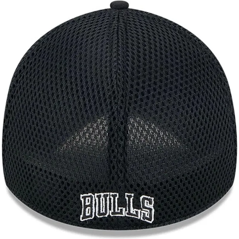 cappellino-trucker-nero-aderente-39thirty-evergreen-neo-dei-chicago-bulls-nba-di-new-era