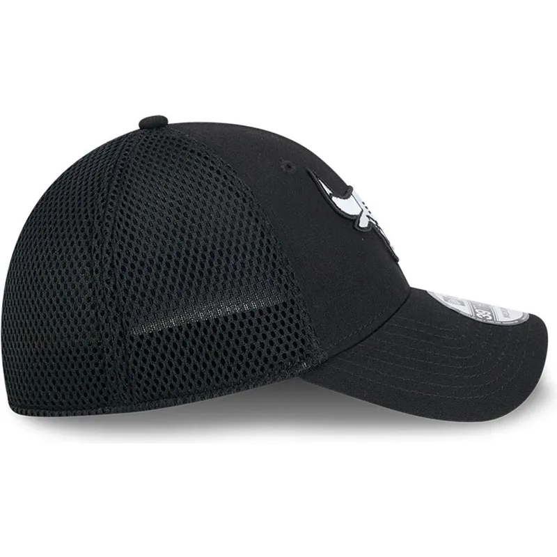 justeret-sort-trucker-kasket-39thirty-evergreen-neo-fra-chicago-bulls-nba-fra-new-era