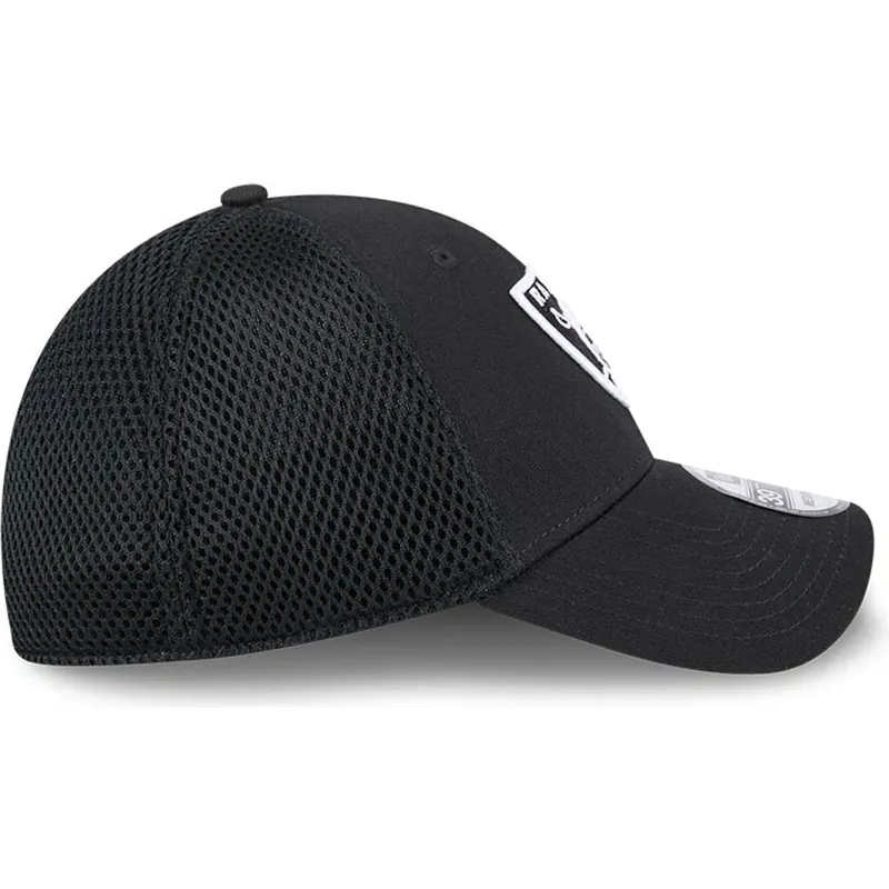 casquette-trucker-noire-ajustee-39thirty-evergreen-neo-las-vegas-raiders-nfl-new-era