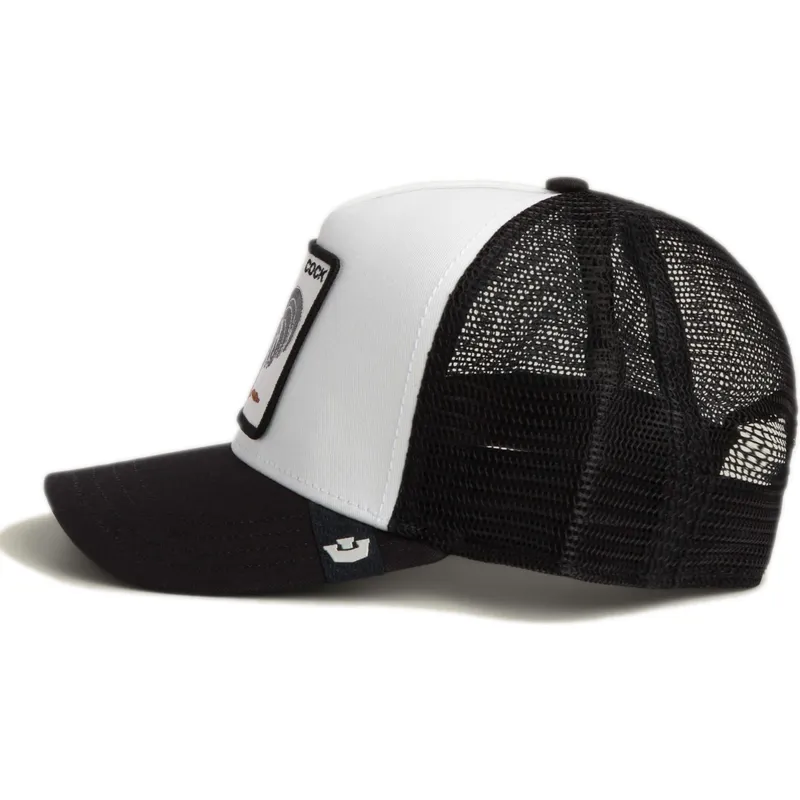 trucker-keps-vit-och-svart-tupp-cock-rooster-the-farm-fran-goorin-bros