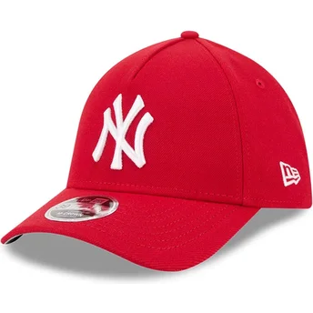 Rote gebogene verstellbare Kappe 39THIRTY M-Crown A Frame von New York Yankees MLB von New Era