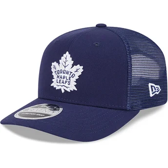 Cappellino trucker blu marino 9SEVENTY Stretch Snap Evergreen di Toronto Maple Leafs NHL di New Era