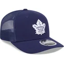 marineblaue-trucker-kappe-9seventy-stretch-snap-evergreen-der-toronto-maple-leafs-nhl-von-new-era