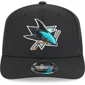 casquette-trucker-noire-9seventy-stretch-snap-evergreen-san-jose-sharks-nhl-new-era