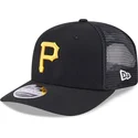 schwarze-trucker-kappe-9seventy-stretch-snap-evergreen-der-pittsburgh-pirates-mlb-von-new-era