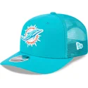 blaue-trucker-kappe-9seventy-stretch-snap-evergreen-der-miami-dolphins-nfl-von-new-era