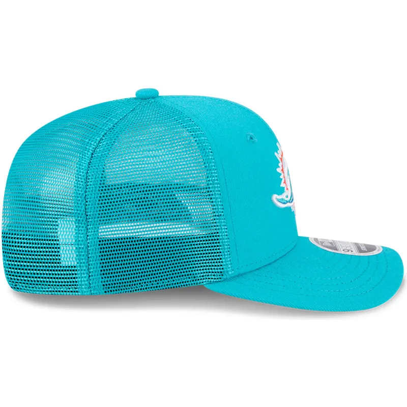 cappellino-trucker-blu-9seventy-stretch-snap-evergreen-dei-miami-dolphins-nfl-di-new-era