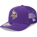 new-era-9seventy-stretch-snap-evergreen-minnesota-vikings-nfl-purple-trucker-hat