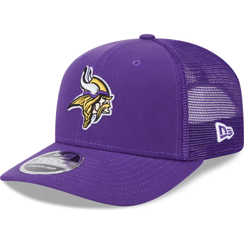 violet-9seventy-stretch-snap-evergreen-trucker-kasket-fra-minnesota-vikings-nfl-af-new-era